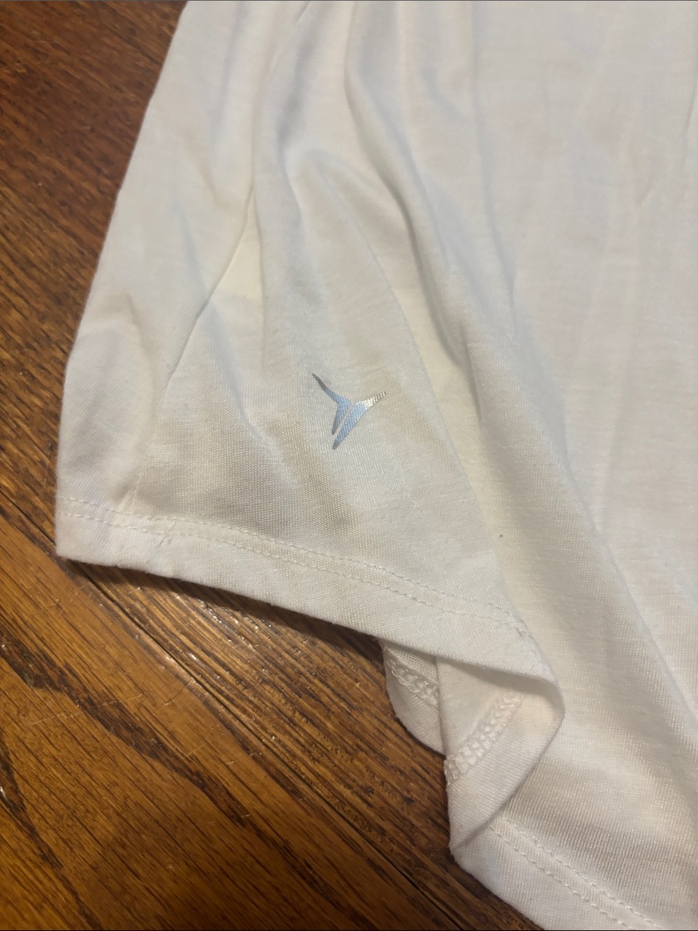 White Racerback Mesh Tank Top - Picture 4 of 7